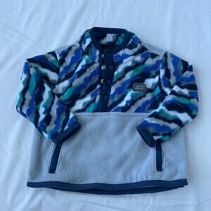 Eddie Bauer Pullover Fleece Snap Sweater Baby 12M Boys